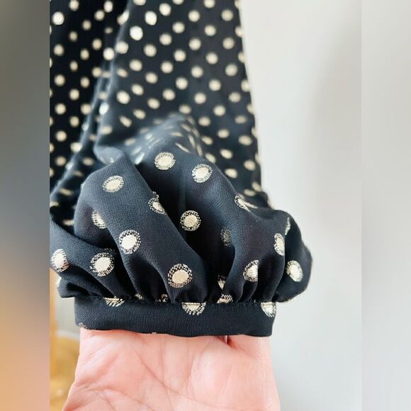 Yumi Kim Sparks Fly One Shoulder Top in Hot Spot Gold Polka Dot - Picture 12 of 16